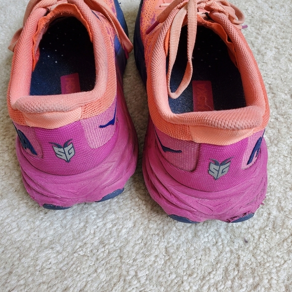 Hoka Vibrant Orange Running Shoes.  Size 7.5 - Picture 3 of 12